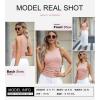 imageDokotoo Womens Tank Tops Summer Sleeveless High Neck Ribbed Knit Slim Fitted Blouse Side Ruched Basic Tees ShirtsPink