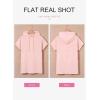imageDokotoo Womens Tops Dressy Casual Short Sleeve Oversized Tshirts Summer Hoodie Dress Tunics Tops Loose Fit Long ShirtsApricot Pink