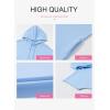 imageDokotoo Womens Tops Dressy Casual Short Sleeve Oversized Tshirts Summer Hoodie Dress Tunics Tops Loose Fit Long ShirtsSky Blue