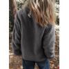 imageDokotoo Womens Winter Trendy Full Zipper Fleece Jackets Long Sleeve Relaxed Warm Teddy Coats with PocketsGrey