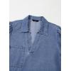 imageDokotoo Denim Dress for Women Fashion Fall Casual Babydoll 2025 V Neck 34 Puff Sleeve Jean DressesAshleigh Blue