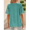 imageDokotoo Summer Tops Trendy Oversized 2025 Crewneck Casual Color Block Striped Womens Shirts BlousesA Lapis