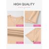 imageDokotoo Women Blouses Lace Tops for Women Trendy Summer Casual V Neck Short Sleeve ShirtsApricot