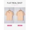 imageDokotoo Women Blouses Lace Tops for Women Trendy Summer Casual V Neck Short Sleeve ShirtsApricot