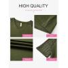 imageDokotoo Women Blouses Lace Tops for Women Trendy Summer Casual V Neck Short Sleeve ShirtsGuacamole Green