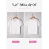 imageDokotoo Women Blouses Lace Tops for Women Trendy Summer Casual V Neck Short Sleeve ShirtsWhite