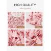 imageDokotoo Womens Casual Summer Dresses Short Sleeve Square Neck Smocked Boho Floral Sundress Flowy ALine Mini DressPink
