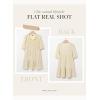 imageDokotoo Womens Dresses Summer V Neck Drawstring Embroidered Half Sleeve Mini Dress Boho Dresses for Women 2025 SundressesBeige