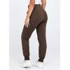imageDokotoo Womens High Waisted Lounge Joggers Elasticity Drawstring Side Pocket Casual Cuffed Casual Yoga SweatpantsChicory Coffee