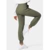 imageDokotoo Womens High Waisted Lounge Joggers Elasticity Drawstring Side Pocket Casual Cuffed Casual Yoga SweatpantsFour Leaf Clover
