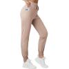imageDokotoo Womens High Waisted Lounge Joggers Elasticity Drawstring Side Pocket Casual Cuffed Casual Yoga SweatpantsKhaki