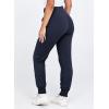 imageDokotoo Womens High Waisted Lounge Joggers Elasticity Drawstring Side Pocket Casual Cuffed Casual Yoga SweatpantsNavy Blue