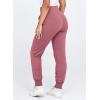 imageDokotoo Womens High Waisted Lounge Joggers Elasticity Drawstring Side Pocket Casual Cuffed Casual Yoga SweatpantsRose Pink