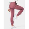 imageDokotoo Womens High Waisted Lounge Joggers Elasticity Drawstring Side Pocket Casual Cuffed Casual Yoga SweatpantsRose Pink