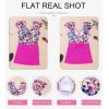 imageDokotoo Womens One Piece Swimsuits with Cover up Wrap Skirt Tummy Control VNeck 2 Piece Padded Bathing SuitsPurple