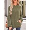 imageDokotoo Womens Pullover Hoodies Sweatshirts Casual Loose Long Sleeve Ribbed Knit ShirtsAjungle Green