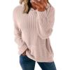 imageDokotoo Womens Pullover Hoodies Sweatshirts Casual Loose Long Sleeve Ribbed Knit ShirtsSmoke Gray