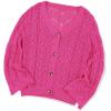 imageDokotoo Cardigan Sweaters for Women Long Sleeve Shirts Lightweight Cardigan Button Down Crochet Tops Spring Outfits 2025Rose