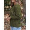 imageDokotoo Fall Sweaters Round Neck Crochet Hollow Out Cute Winter Pullover Sweaters for Women Trendy 2025Pickle Green