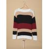 imageDokotoo Round Neck Striped Womens Fashion Clothes Cute Color Block Pullover Fall Sweaters for Women 2025 Women ClothingRed