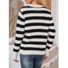 imageDokotoo Sweaters for Women 2025 Crewneck Striped Cute Color Block Fall Winter Knitted Pullover TopsAblack