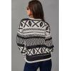 imageDokotoo Sweaters for Women Casual Loose Crewneck Long Sleeve Pullover Sweater Tops Boho TopsApricot