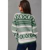 imageDokotoo Sweaters for Women Casual Loose Crewneck Long Sleeve Pullover Sweater Tops Boho TopsDark Green