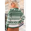 imageDokotoo Sweaters for Women Casual Loose Crewneck Long Sleeve Pullover Sweater Tops Boho TopsDark Green