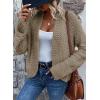 imageDokotoo Womens 2025 Fashion Casual Open Front Long Sleeve Chunky Knit Cardigans Sweaters Outerwear CoatsApricot Khaki