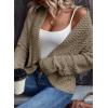 imageDokotoo Womens 2025 Fashion Casual Open Front Long Sleeve Chunky Knit Cardigans Sweaters Outerwear CoatsApricot Khaki