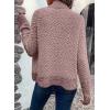 imageDokotoo Womens 2025 Fashion Casual Open Front Long Sleeve Chunky Knit Cardigans Sweaters Outerwear CoatsApricot Powder
