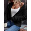 imageDokotoo Womens 2025 Fashion Casual Open Front Long Sleeve Chunky Knit Cardigans Sweaters Outerwear CoatsBlack