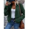 imageDokotoo Womens 2025 Fashion Casual Open Front Long Sleeve Chunky Knit Cardigans Sweaters Outerwear CoatsBlackish Green