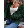 imageDokotoo Womens 2025 Fashion Casual Open Front Long Sleeve Chunky Knit Cardigans Sweaters Outerwear CoatsBlackish Green