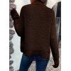 imageDokotoo Womens 2025 Fashion Casual Open Front Long Sleeve Chunky Knit Cardigans Sweaters Outerwear CoatsBrown