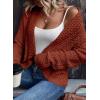 imageDokotoo Womens 2025 Fashion Casual Open Front Long Sleeve Chunky Knit Cardigans Sweaters Outerwear CoatsChestnut