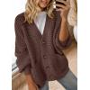 imageDokotoo Womens 2025 Fashion Casual Open Front Long Sleeve Chunky Knit Cardigans Sweaters Outerwear CoatsCoffee