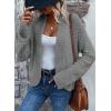 imageDokotoo Womens 2025 Fashion Casual Open Front Long Sleeve Chunky Knit Cardigans Sweaters Outerwear CoatsGray