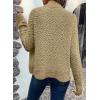 imageDokotoo Womens 2025 Fashion Casual Open Front Long Sleeve Chunky Knit Cardigans Sweaters Outerwear CoatsKhaki