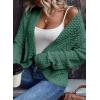 imageDokotoo Womens 2025 Fashion Casual Open Front Long Sleeve Chunky Knit Cardigans Sweaters Outerwear CoatsMist Green