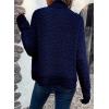 imageDokotoo Womens 2025 Fashion Casual Open Front Long Sleeve Chunky Knit Cardigans Sweaters Outerwear CoatsNavy Blue