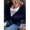 imageDokotoo Womens 2025 Fashion Casual Open Front Long Sleeve Chunky Knit Cardigans Sweaters Outerwear CoatsNavy Blue