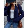 imageDokotoo Womens 2025 Fashion Casual Open Front Long Sleeve Chunky Knit Cardigans Sweaters Outerwear CoatsNavy Blue
