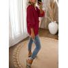 imageDokotoo Womens 2025 Fashion Casual Open Front Long Sleeve Chunky Knit Cardigans Sweaters Outerwear CoatsRacing Red