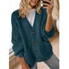 imageDokotoo Womens 2025 Fashion Casual Open Front Long Sleeve Chunky Knit Cardigans Sweaters Outerwear CoatsReal Teal