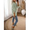 imageDokotoo Womens 2025 Fashion Casual Open Front Long Sleeve Chunky Knit Cardigans Sweaters Outerwear CoatsSmoke Green