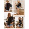 imageDokotoo Womens 2025 Summer Tops Casual Color Block Striped Lightweight Knit Trendy Boho Clothes Pullover SweatersB Black
