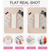 imageDokotoo Womens 2025 Summer Tops Casual Color Block Striped Lightweight Knit Trendy Boho Clothes Pullover SweatersB White