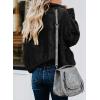 imageDokotoo Womens 2025 Winter Fall Solid Turtleneck High Neck Balloon Long Sleeve Sweaters Pullover OuterwearA Black