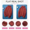 imageDokotoo Womens 2025 Winter Fall Solid Turtleneck High Neck Balloon Long Sleeve Sweaters Pullover OuterwearA Red 01